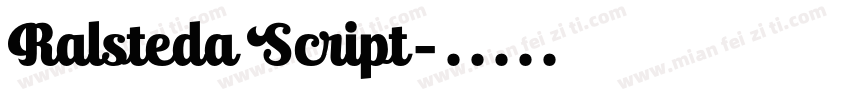 Ralsteda Script字体转换
